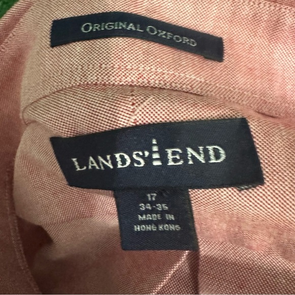 Lands' End Red Casual Button Down Shirt - Picture 4 of 4